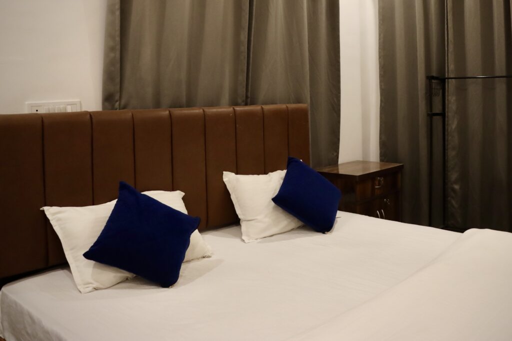 Bed in dorm room at Mosaic Hostel Varanasi Rooftop view at Mosaic Hostel Varanasi Female dorm beds Mosaic Hostel Lobby of Mosaic Hostel Varanasi Wi-Fi zone Mosaic Hostel